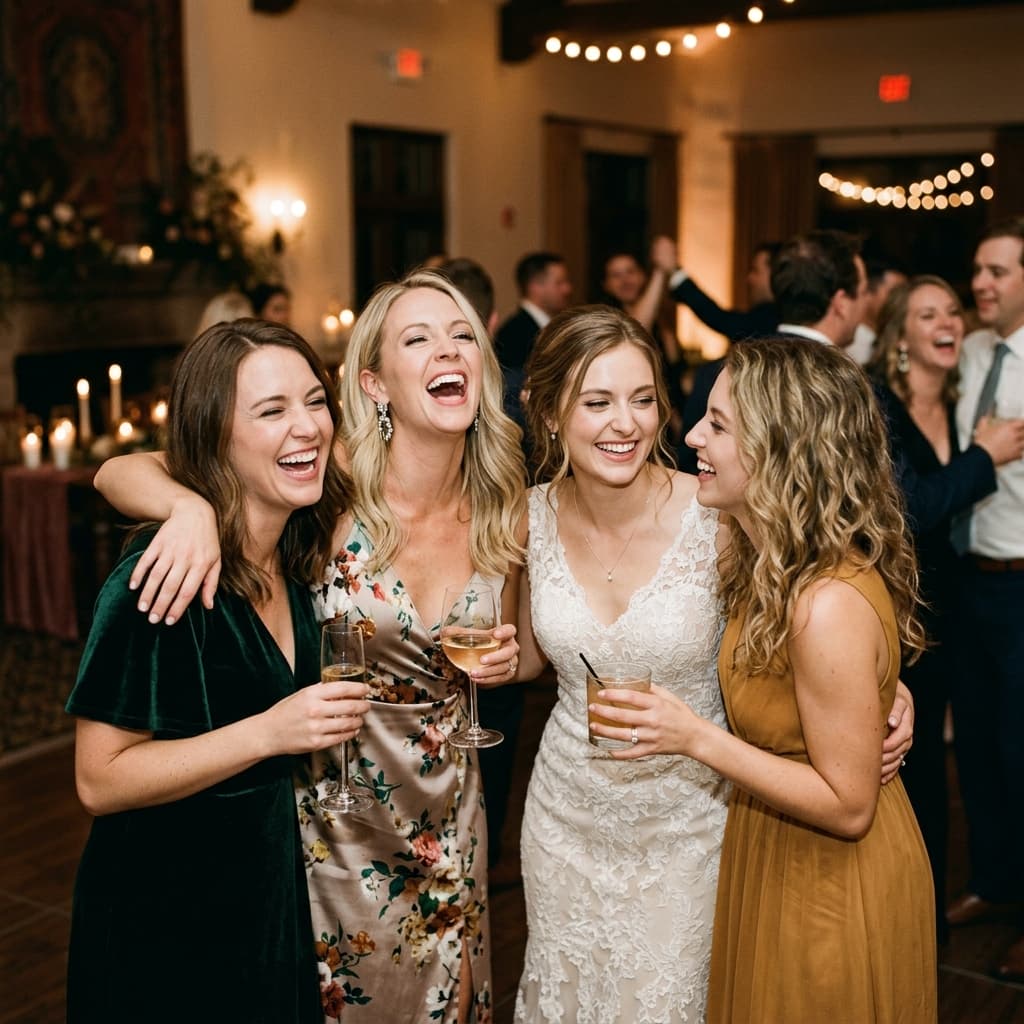 Candid laugh